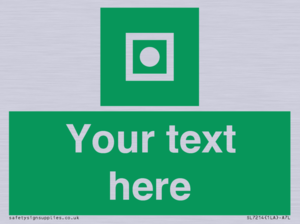 Custom sign safe condition Shipboard general alarm